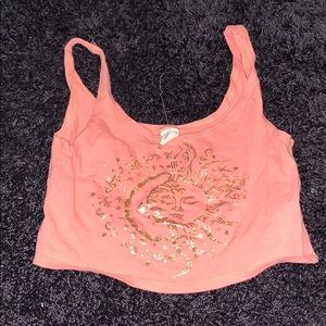 Sun and moon crop top